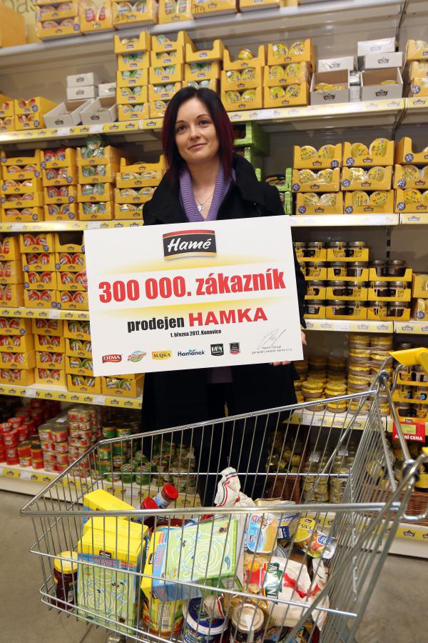 Hamka v Kunovicích přivítala 300 000. zákazníka